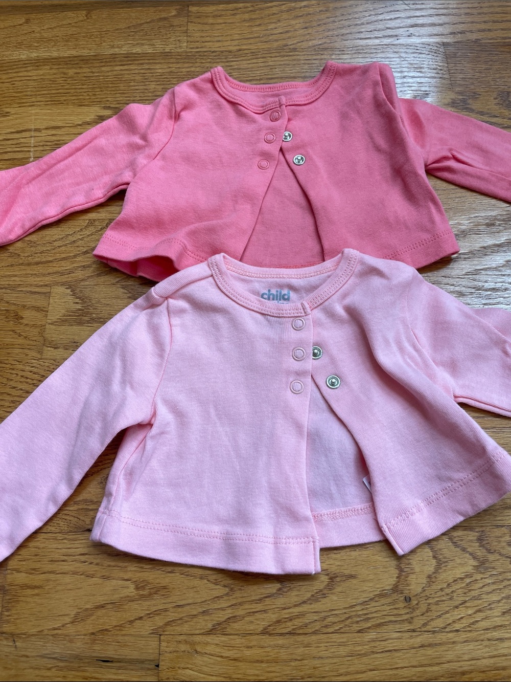 Pink & Coral Baby Cardigan Set